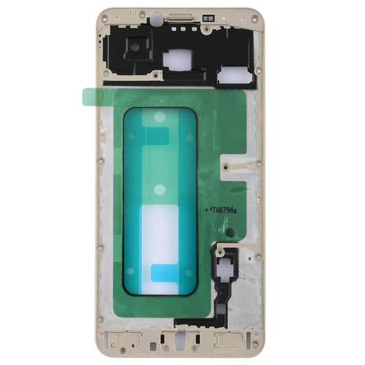 For Galaxy C7 Front Housing LCD Frame Bezel (Gold) by buy2fix