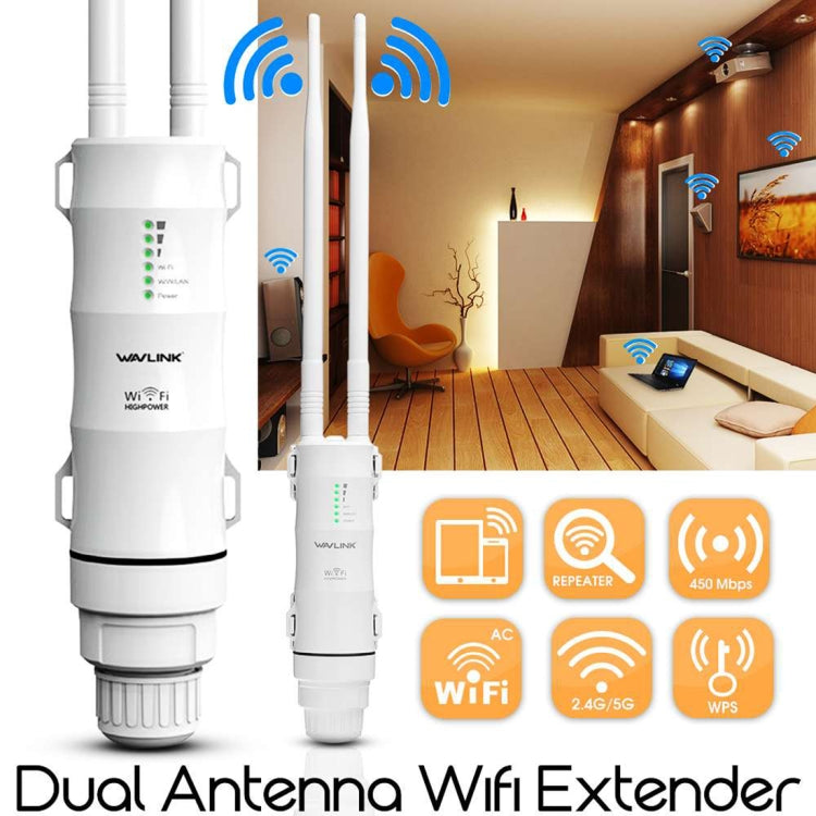 AC600 High Power Dual Band Outdoor Wi-Fi Range Extender - Security by buy2fix | Online Shopping UK | buy2fix