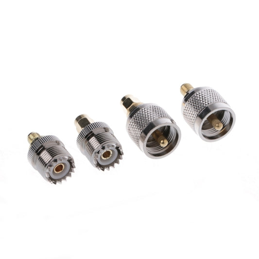 4 PCS / Set A13 Adapter Kit PL259 / SO239 to SMA Male / Female Type RF Connector - Security by buy2fix | Online Shopping UK | buy2fix