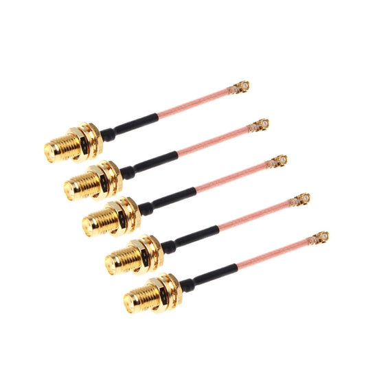 5 PCS RG178 Ufl / IPX / IPEX to SMA Female Adapter Braid Cable, Length: 5cm by buy2fix