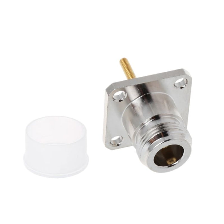 NKF Brass N Female Connector with 4 Holes Flange Frame RF Adapter - Security by buy2fix | Online Shopping UK | buy2fix