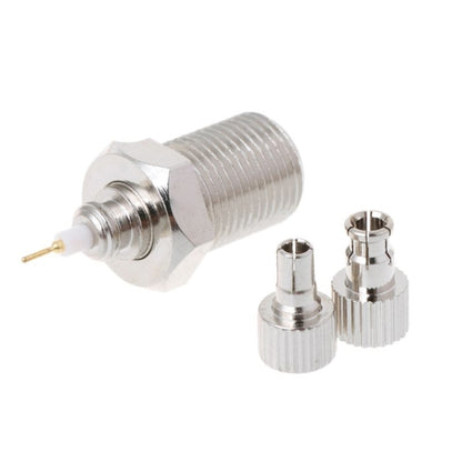 F Female to CRC9 / TS9 RF Male Coaxial Plug Nickel Plated Connector Adapter - Security by buy2fix | Online Shopping UK | buy2fix