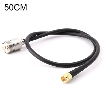 RG58 UHF Female to SMA Male Connecting Cable, Length: 50cm - Security by buy2fix | Online Shopping UK | buy2fix