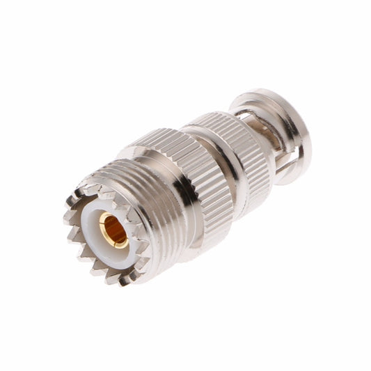 BNC Male Plug To UHF SO239 UHF SO239 PL-259 Female Jack RF Adapter - Security by buy2fix | Online Shopping UK | buy2fix