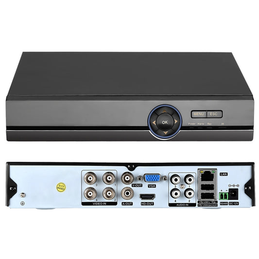 A41U-ZS 5 in 1 4 Channel Dual Stream H.264 1080N  AHD DVR, Support AHD / TVI / CVI / CVBS / IP Signal(Black) - Security by buy2fix | Online Shopping UK | buy2fix