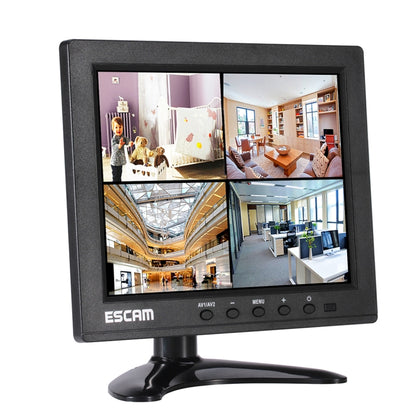 ESCAM T08 8 inch TFT LCD 1024x768 Monitor with VGA & HDMI & AV & BNC & USB for PC CCTV Security - Consumer Electronics by ESCAM | Online Shopping UK | buy2fix