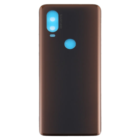 Battery Back Cover for Motorola Moto One Vision(Brown) by buy2fix