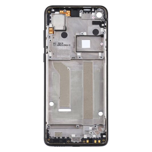 Front Housing LCD Frame Bezel Plate for Motorola Moto One Vision(Black) by buy2fix