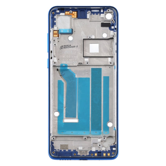 Front Housing LCD Frame Bezel Plate for Motorola Moto One Vision(Blue) by buy2fix