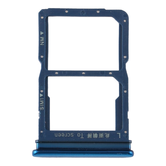 SIM Card Tray + NM Card Tray for Huawei Y8p (Blue) by buy2fix