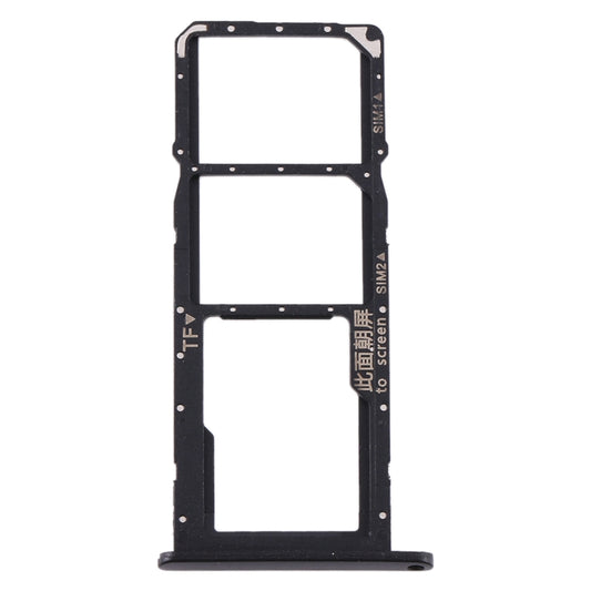 SIM Card Tray + SIM Card Tray + Micro SD Card Tray for Huawei Y6p (Black) by buy2fix