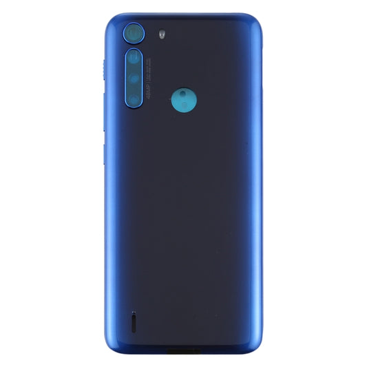Battery Back Cover for Motorola One Fusion (Blue) by buy2fix