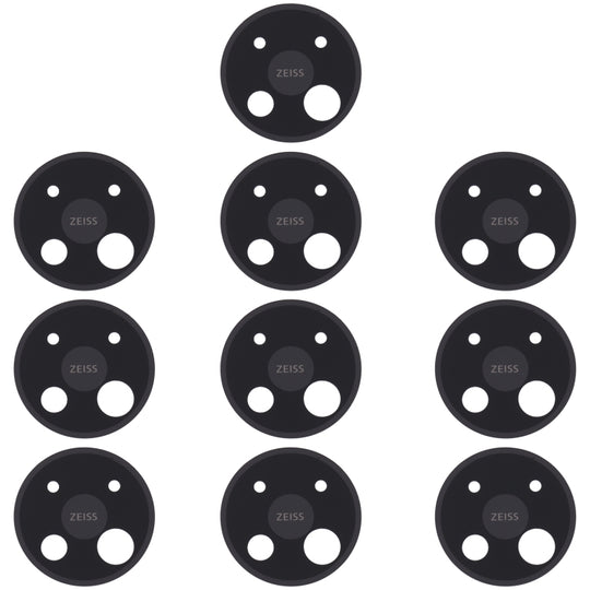 10 PCS Kameraobjektivabdeckung für Nokia C5 Endi (Schwarz)