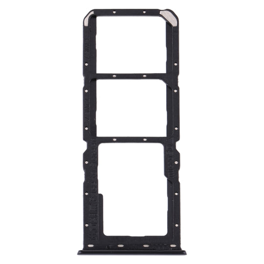Plateau de carte SIM + plateau de carte SIM + plateau de carte Micro SD pour OPPO A91/F15 CPH2001 CPH2021 PCPM00 (noir)