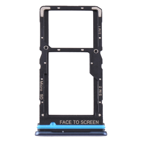 SIM-Kartenfach + SIM-Kartenfach / Micro-SD-Kartenfach für Xiaomi Mi 10T Lite 5G (Blau)