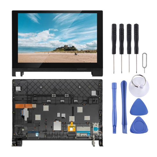 LCD-Bildschirm und Digitizer-Vollmontage mit Rahmen für Lenovo Yoga Tab 3 10.1 YT3-X50F YT3-X50 (Schwarz)
