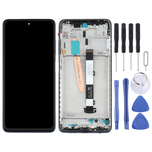 Original LCD Screen for Xiaomi Poco X3 NFC / Poco X3 Digitizer Full Assembly with Frame(Black) by buy2fix