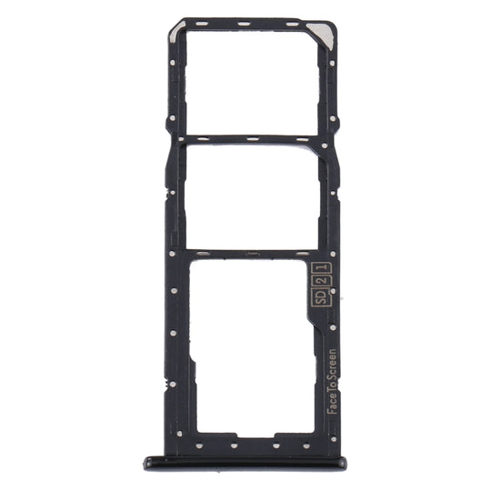 SIM-Kartenfach + SIM-Kartenfach + Micro-SD-Kartenfach für Motorola One (P30 Play) XT1941 (Schwarz)
