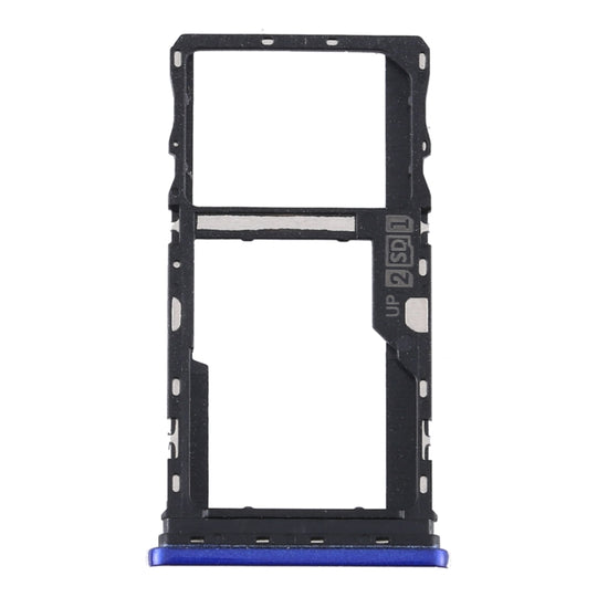 SIM-Kartenfach + SIM-Kartenfach / Micro-SD-Kartenfach für Motorola Moto G9 Play/Moto G9 (Indien) (Blau)