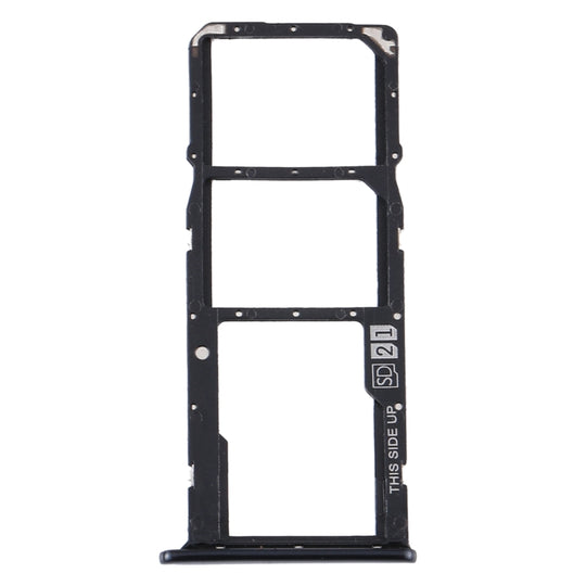 SIM-Kartenfach + SIM-Kartenfach + Micro-SD-Kartenfach für Motorola Moto E6 Play/XT2029/XT2029-1 (Schwarz)