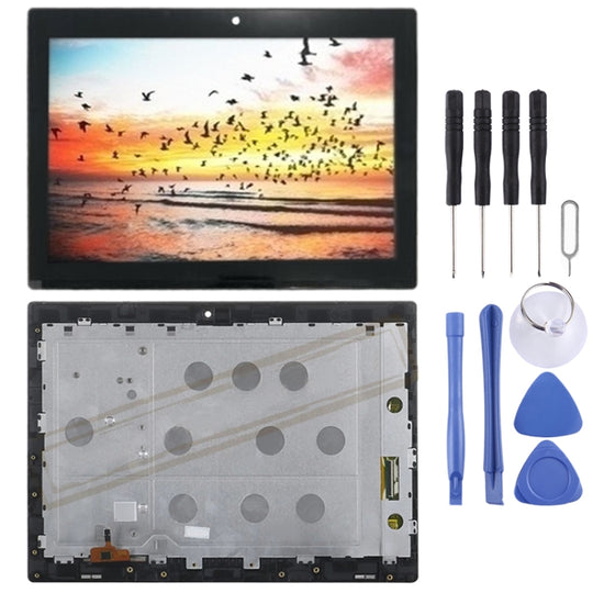 LCD-Bildschirm und Digitizer-Vollmontage mit Rahmen für Lenovo Miix 320 10ICR (Schwarz)
