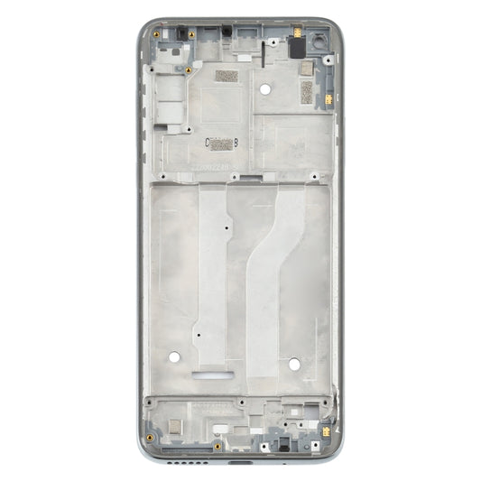 Front Housing LCD Frame Bezel Plate for Motorola Moto G Fast (Silver) by buy2fix