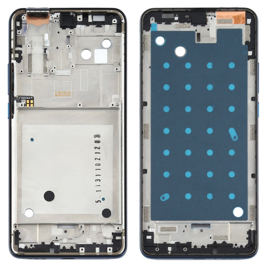 Front Housing LCD Frame Bezel Plate for Motorola One Hyper XT2027 XT2027-1 (Blue)