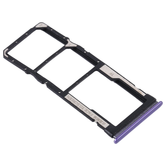 SIM Card Tray + SIM Card Tray + Micro SD Card Tray for Xiaomi Redmi Note 9 5G / Redmi Note 9T M2007J22G M2007J22C(Purple) by buy2fix