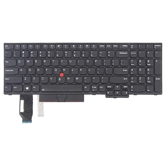 US Version Keyboard for Lenovo Thinkpad E580 E585 E590 E595 T590 P53S L580 L590 P52 P72 P53 P73 (Black) by buy2fix