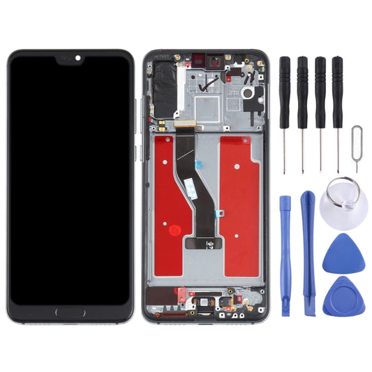 Original OLED LCD Screen for Huawei P20 Pro Digitizer Full Assembly with Frame(Blue) by buy2fix