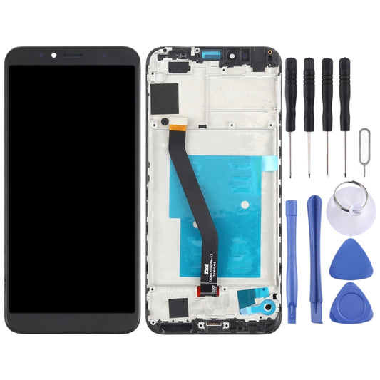 OEM LCD Screen for Huawei Y6 (2018) Digitizer Full Assembly with Frame(Black) by buy2fix