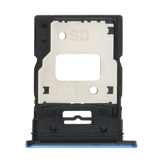 SIM-Kartenfach + SIM-Kartenfach / Micro-SD-Kartenfach für Xiaomi Mi 11 Lite/11 Lite 5G NE M2101K9AG (Blau)