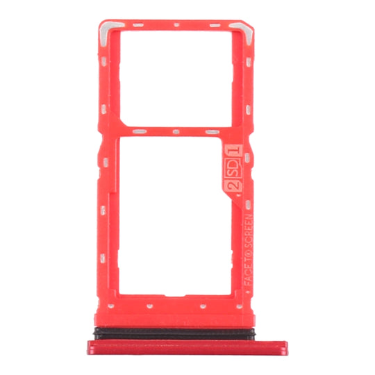 SIM-Kartenfach + Micro-SD-Kartenfach für Motorola Moto G8 Play XT2015 XT2015-2 (rot)