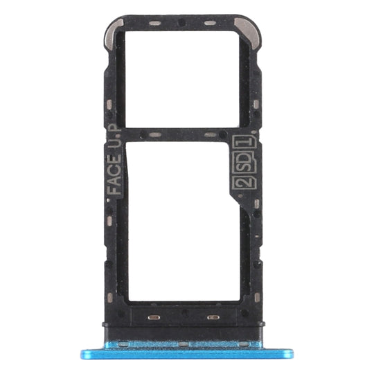 SIM-Kartenfach + SIM-Kartenfach / Micro-SD-Kartenfach für Motorola Moto E7 Power PAMH0001IN PAMH0010IN PAMH0019IN (Blau)