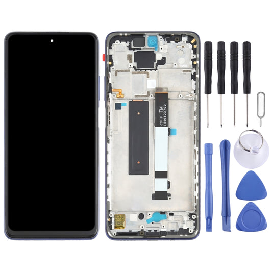 Original LCD Screen for Xiaomi Redmi Note 9 Pro 5G / Mi 10T Lite 5G M2007J17C M2007J17G Digitizer Full Assembly with Frame(Blue) by buy2fix
