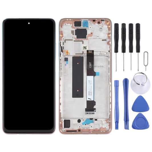 Original LCD Screen and Digitizer Full Assembly with Frame for Xiaomi Redmi Note 9 Pro 5G / Mi 10T Lite 5G M2007J17C M2007J17G (Rose Gold Beach) by buy2fix