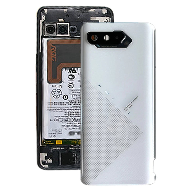 Original Battery Back Cover for Asus ROG Phone 5 ZS673KS(White) by buy2fix
