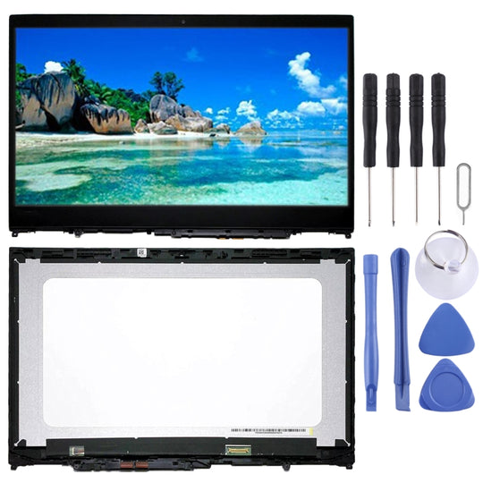 3840 x 2160 UHD LCD-Bildschirm und Digitizer Vollmontage mit Rahmen für Lenovo IdeaPad Flex 5-15 / Yoga 520 (Schwarz)