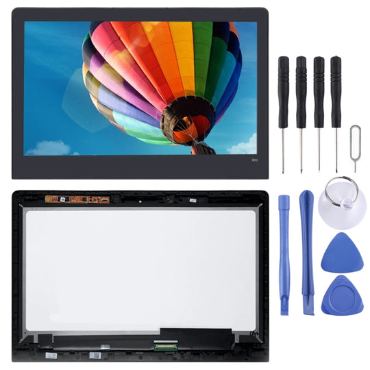 3200 x 1800 LCD-Bildschirm und Digitizer-Vollmontage mit Rahmen für Lenovo YOGA 4 Pro LTN133YL05 (Schwarz)