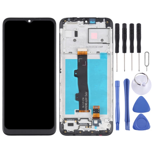 TFT LCD Screen for Motorola Moto E7 Power PAMH0001IN PAMH0010IN PAMH0019IN Digitizer Full Assembly with Frame (Black) by buy2fix