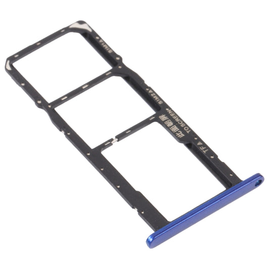 SIM Card Tray + SIM Card Tray + Micro SD Card Tray for Honor 8S (Blue) by buy2fix