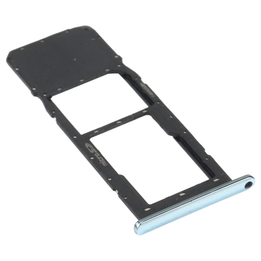 SIM Card Tray + Micro SD Card Tray for LG K61 LMQ630EAW, LM-Q630 (Blue) by buy2fix
