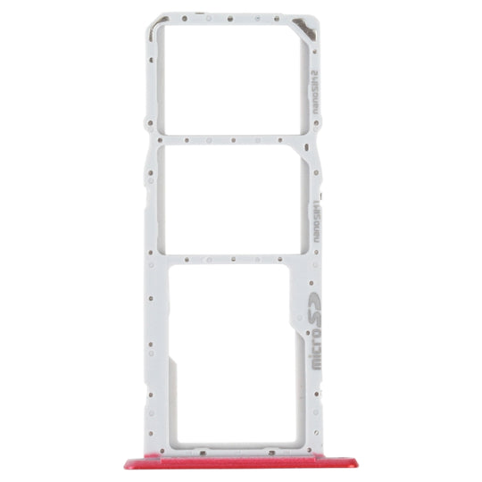SIM-Kartenfach + SIM-Kartenfach + Micro-SD-Kartenfach für LG K22 LMK200Z LMK200E LMK200B LM-K200 (Rot)