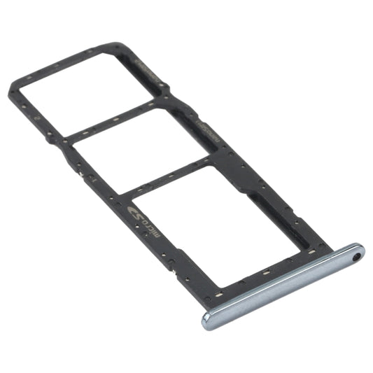 SIM Card Tray + SIM Card Tray + Micro SD Card Tray for LG K41S LMK410EMW LM-K410EMW LM-K410 (Silver) by buy2fix