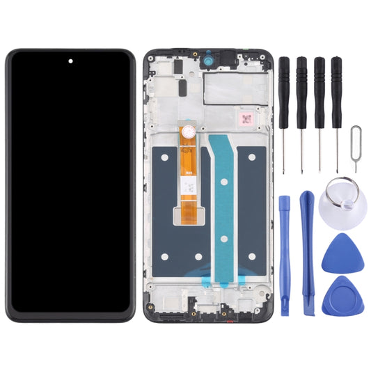 LCD Screen and Digitizer Full Assembly with Frame for LG K52 / K62 / Q52 LMK520 LM-K520 LMK520E LM-K520E LMK520Y LM-K520Y LMK520H LM-K520H LMK525H LMK525 LM-K525H LM-K525 by buy2fix