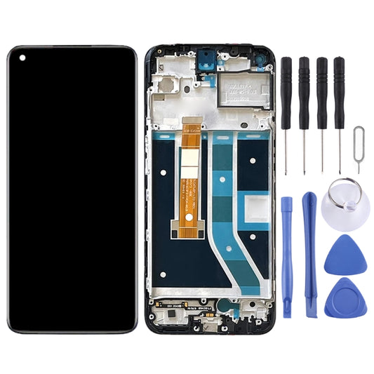For OnePlus Nord N100 BE2013 Digitizer Full Assembly with Frame OEM LCD Screen (Black) by buy2fix