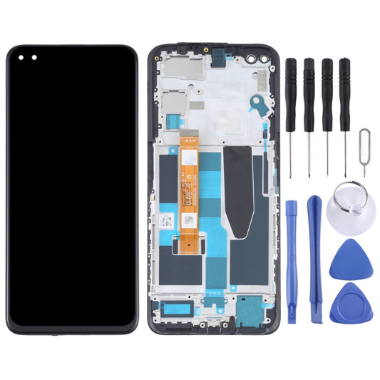 LCD Screen and Digitizer Full Assembly With Frame for OPPO Realme X50 5G RMX2144 by buy2fix