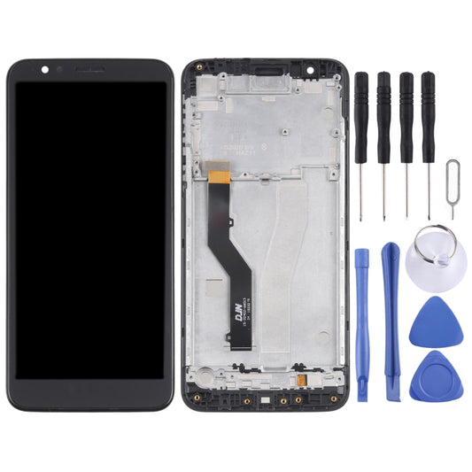 TFT LCD Screen for Motorola Moto E6 / Moto E XT2005-3 XT2005-1 XT2005DL Digitizer Full Assembly with Frame(Black) by buy2fix
