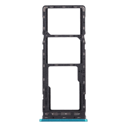 SIM-Kartenfach + SIM-Kartenfach + Micro-SD-Kartenfach für infinix Hot 9 Play X680 C680B X680C (Grün)