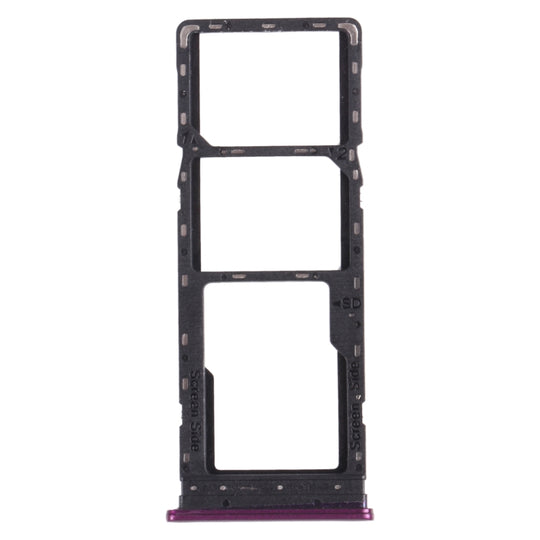 SIM-Kartenfach + SIM-Kartenfach + Micro-SD-Kartenfach für Infinix Hot 9 Play X680 C680B X680C (Lila)